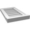 Ekena Millwork Vertical Surface Mount PVC Gable Vent w/ 2"W x 2"H , Brickmould Sill Frame, 12"W x 20"H GVPVE12X2003SN - alternate 3
